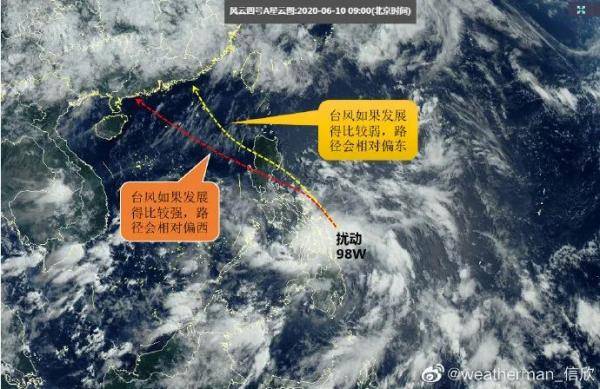 “鹦鹉台风温柔降临广东，带来清新气象”